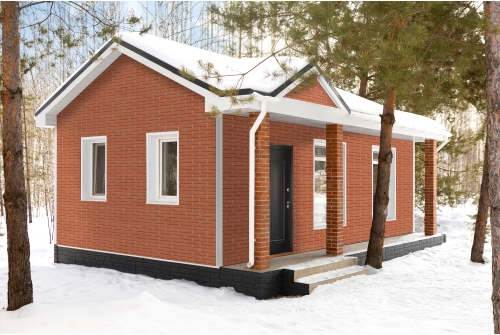 Фасадная панель Grand Line Клинкерный кирпич Design терракотовый со швом RAL 7006