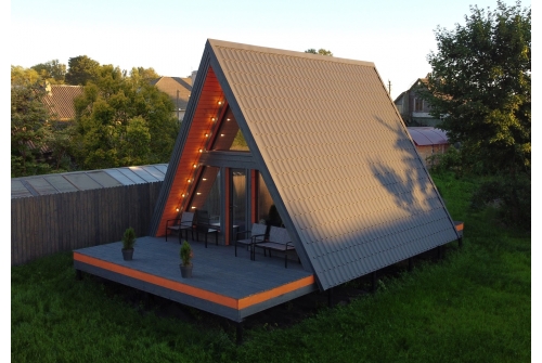 Металлочерепица Классик ("Classic") v01 0,5 Rooftop Бархат RAL 7024 мокрый асфальт