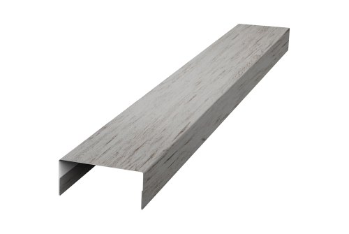 Крышка 30х15 для забора жалюзи Texas Grand Line 0,45 Print Elite Snow Wood TwinColor (3м)
