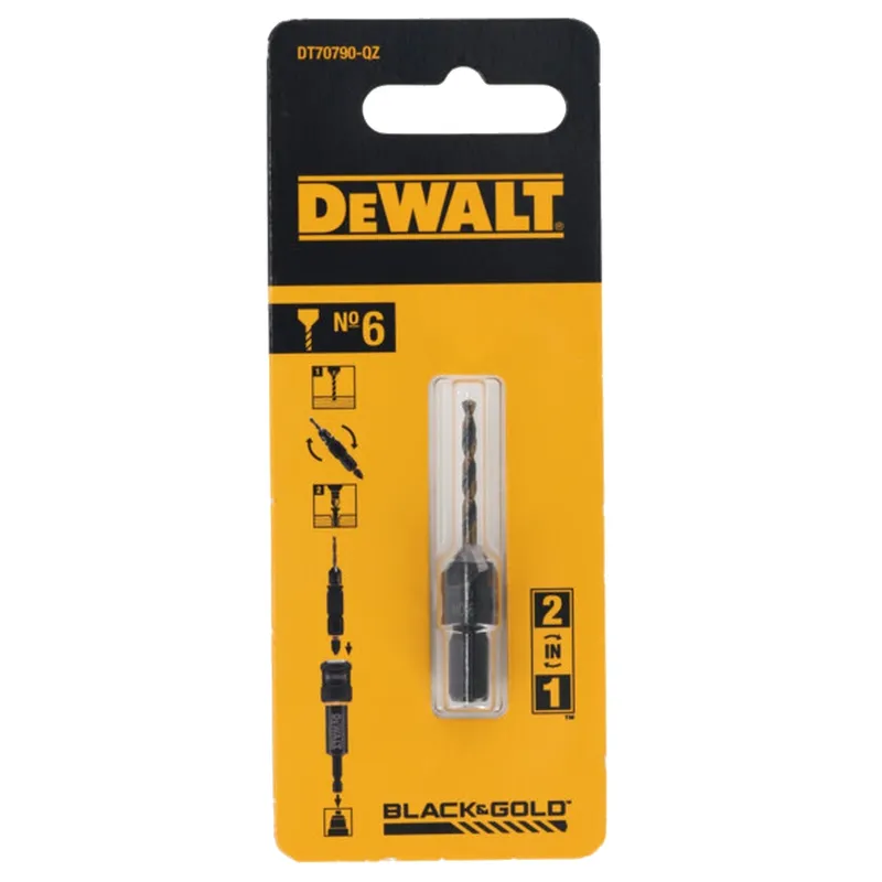 Пилотное сверло с зенкером №6  DeWALT Flip&Drive для шурупов 3 мм DT70790-QZ
