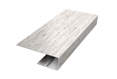 J-Профиль 12мм Grand Line 0,45 Print Elite Snow Wood TwinColor (3м)