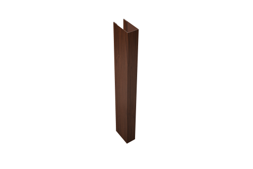 Стойка для забора жалюзи Texas (для калиток и ворот) Grand Line 0,45 Print Elite Choco Wood TwinColor (2,5м)