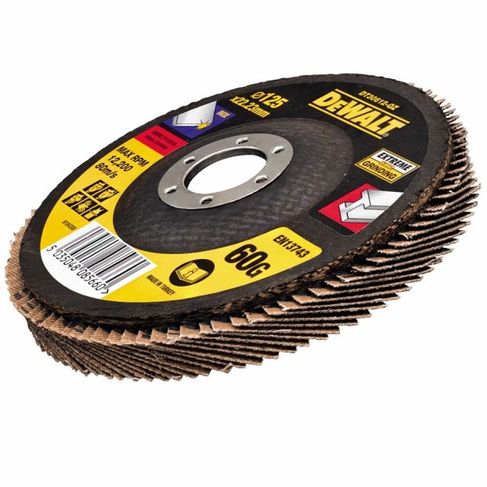 Диск лепестковый Тип 27 (60G) по металлу DeWALT 125 мм