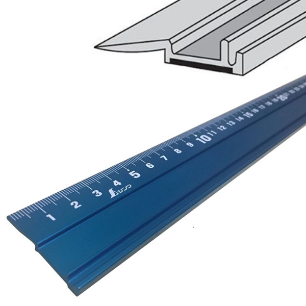 Линейка нескользящая Shinwa 60 см