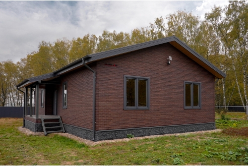 Фасадная панель Grand Line Дикий камень Classic графит
