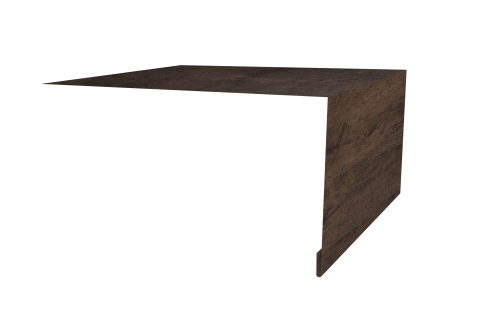 Планка околооконная простая 250х50 Grand Line 0,45 Print Elite Antique Wood TwinColor (2м)