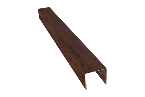 Планка П-образная заборная 24 Grand Line 0,45 Print Premium Cherry Wood Fresh TwinColor (2,5м)