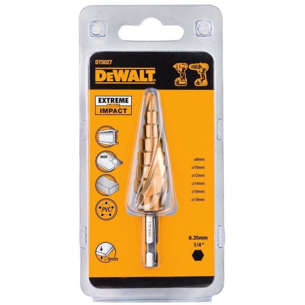 Сверло ступенчатое DeWalt Extreme Impact 6-18 мм