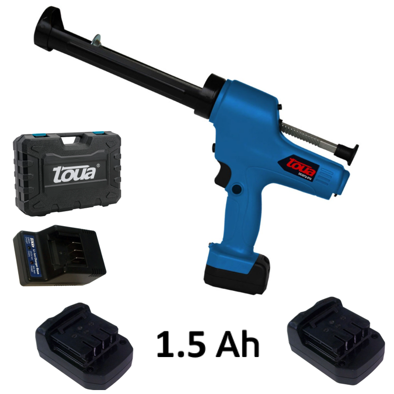 Аккумуляторный пистолет для герметика и клея Toua DCG72-310