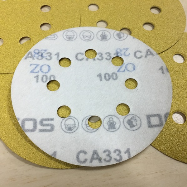 Круг шлифовальный на бумаге DEERFOS CA-331 d125/8, P180 (100 шт)