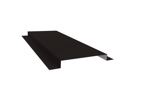 Планка кожуха сегментного 150 0,5 Rooftop Бархат RAL 9005 черный (3м)