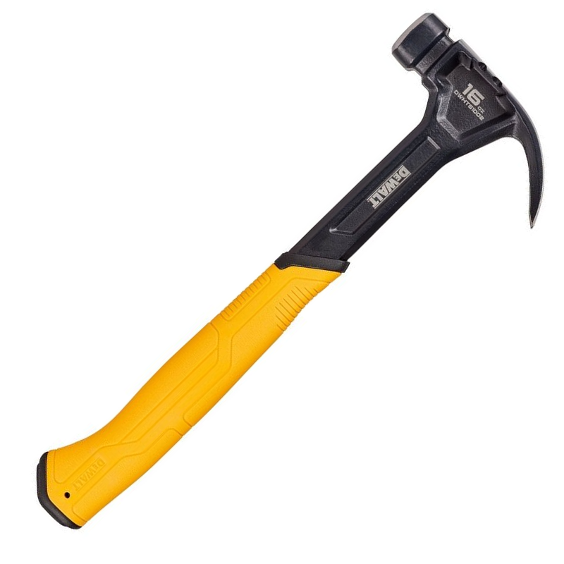 Молоток с закруглённым гвоздодёром DeWalt 16oz (454 гр)