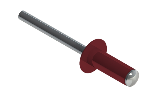 Заклёпка вытяжная Daxmer 4,0х10 RAL 3003 (10х1000шт) ал/ст