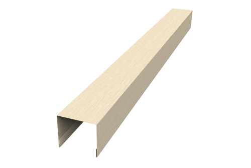 Стойка боковая крепежная для забора жалюзи Palermo Grand Line 0,45 Print Elite Milky Wood TwinColor (2,5м)