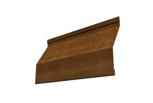 Ламель забора жалюзи Milan Slim Grand Line 0,45 Print-double Elite Golden Wood