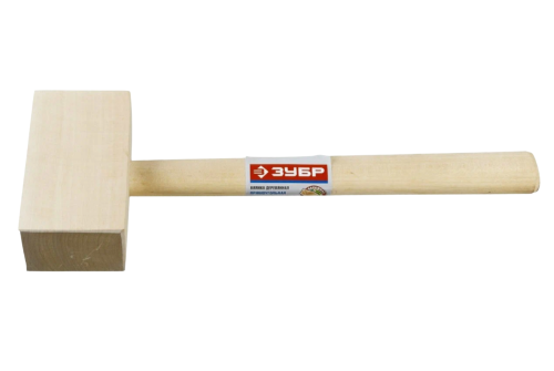 Киянка Зубр деревянная прямоугольная 70x50мм 0,34кг (2045-06)