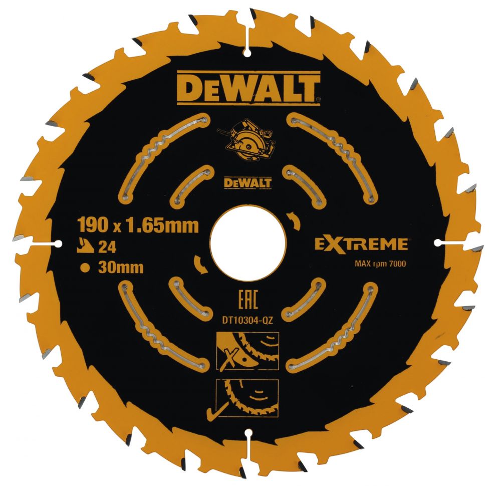 Диск пильный DeWalt Extreme 190x30 24T