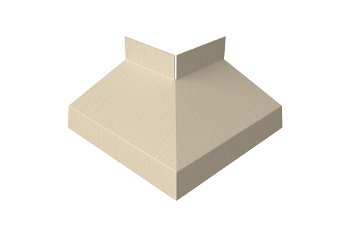 Угол отлива внешний 50 Grand Line 0,45 Print Elite с пленкой Milky Wood TwinColor