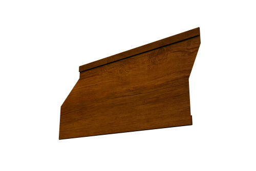 Ламель забора жалюзи Milan Slim Grand Line 0,45 Print-Double Premium Golden Wood Intense F
