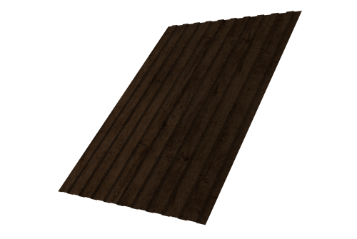 Профнастил С8B v03 Grand Line 0,45 Print Elite Antique Wood TwinColor