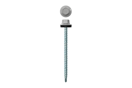 Саморез кровельный 4,8х70 (100шт) сверло №1 RAL 7047