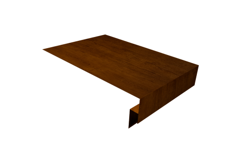 Планка околооконная сложная 250х50х18 (j-фаска) Grand Line 0,45 Print-Double Premium Golden Wood Intense F (3м)