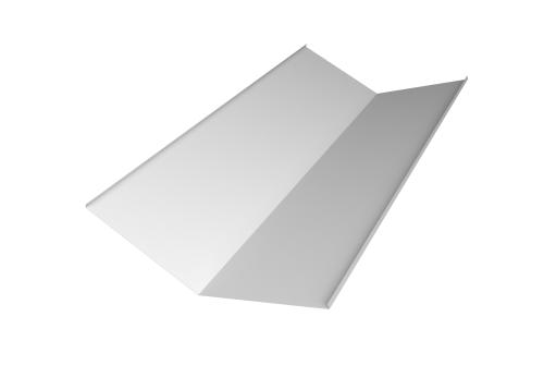 Планка ендовы нижней 300х300 Grand Line 0,5 Satin с пленкой RAL 9003 сигнальный белый (3м)