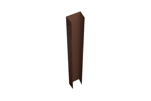Крепежная планка верхняя для забора жалюзи Texas Grand Line 0,45 Print Premium Cherry Wood Fresh TwinColor (2,5м)