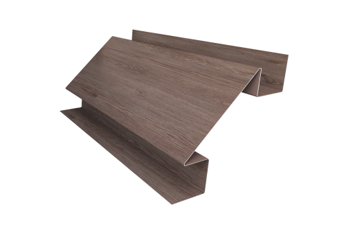 Планка угла внутреннего сложного Экобрус Grand Line 0,45 Print Elite White Wood TwinColor (3м)