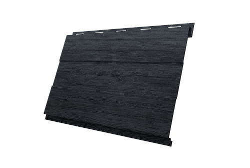 Софит металлический Вертикаль 0,2 prof Grand Line 0,45 Print Premium с пленкой Grey Wood TwinColor