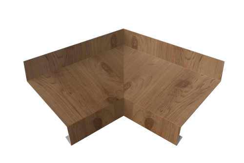 Угол отлива внутренний 70 Grand Line 0,45 Print Premium с пленкой Pine Wood Fresh