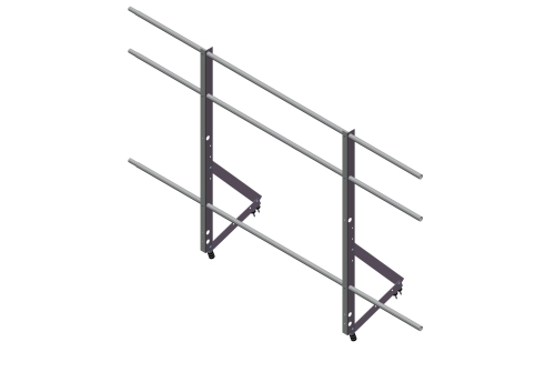 Ограждение кровельное Optima 1,2х2м RAL 8017