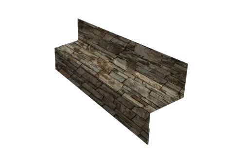 Отлив межэтажный 35 Grand Line 0,45 Print Elite Fine Stone TwinColor (3м)