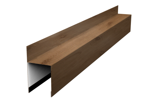 Планка опорная составная внешняя для забора жалюзи Palermo Grand Line 0,45 Print Premium Pine Wood Fresh (3м)