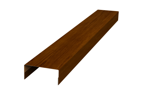 Крышка 30х15 для забора жалюзи Texas Grand Line 0,45 Print Premium Golden Wood Intense FTC (3м)