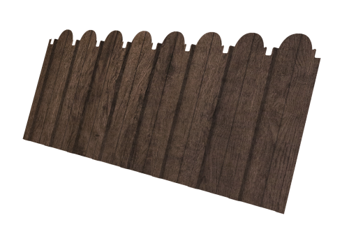 Профнастил C10A фигурный Grand Line 0,45 Print Elite Antique Wood TwinColor