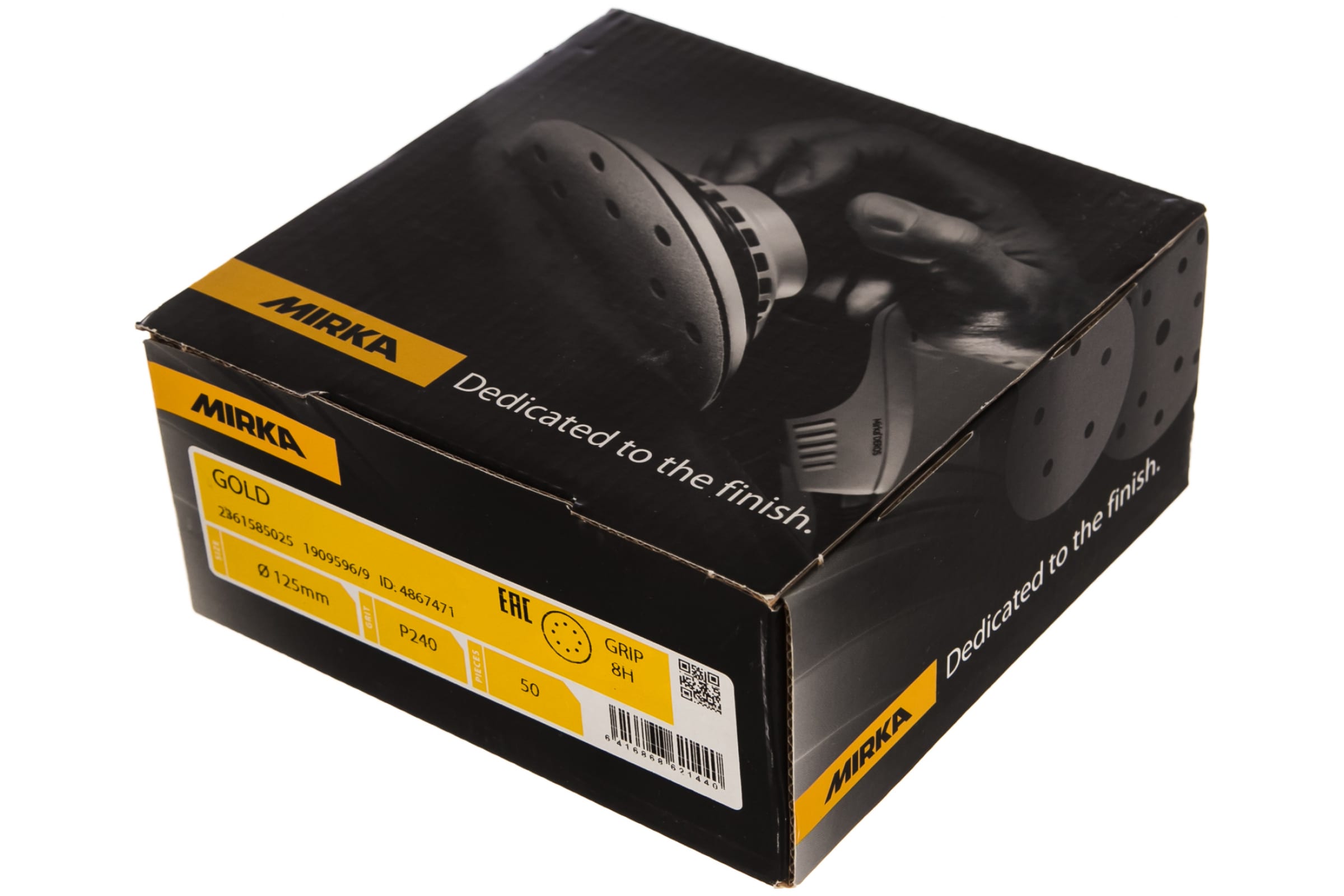 Шлифовальные круги Mirka Gold 125мм, P80 (50 шт)