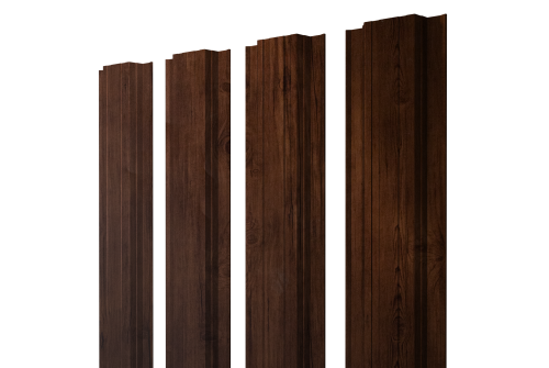 Штакетник Прямоугольный с прямым резом Grand Line 0,4 Print Premium Cherry Wood Fresh TwinColor
