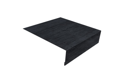 Планка околооконная простая 200х75 Grand Line 0,45 Print Premium Grey Wood TwinColor (3м)