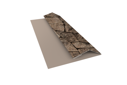 Планка финишная Блок-Хаус new Grand Line 0,45 Print Elite King Stone TwinColor (3м)