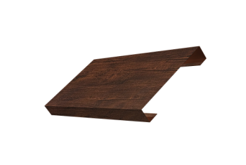 Ламель лицевая 125 забора жалюзи Texas Grand Line 0,45 Print Premium Cherry Wood Dark FTC