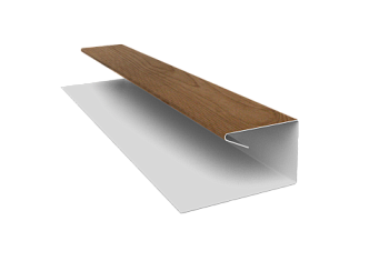 Планка П-образная завершающая сложная (КД) 0,45 Print Premium Pine Wood Fresh (3м)