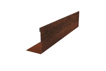 Нащельник 25х35 для забора жалюзи к ламели 125 Texas Grand Line 0,45 Print Premium Cherry Wood Dark FTC (L1,8)