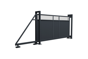 Ворота откатные Estet Plus 2,0х4,5 RAL 7024/1013