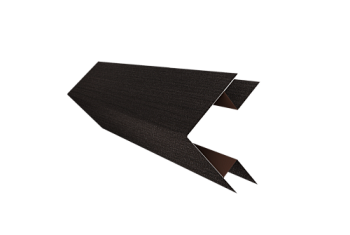 Планка угла внешнего сложного Экобрус Grand Line 0,45 Print Elite Coffee Wood TwinColor (3м)