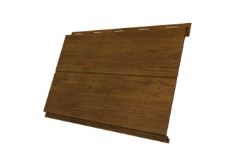 Софит металлический Вертикаль 0,2 line Grand Line 0,45 Print Elite с пленкой Golden Wood TwinColor