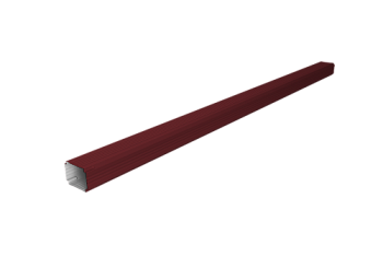 Труба гофрированная Vortex Lite Matt 76х102х3000мм RAL 3005 красное вино