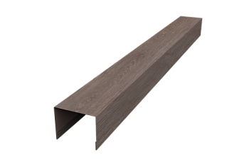 Крышка для забора жалюзи Palermo Grand Line 0,45 Print Elite White Wood TwinColor (3м)