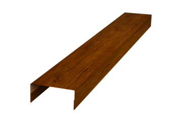 Крышка 45х20 для забора жалюзи Texas Grand Line 0,45 Print Premium Golden Wood Intense FTC (2,5м)