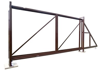 Ворота откатные Colority Zinc 2,03x4,0 RAL 8017
